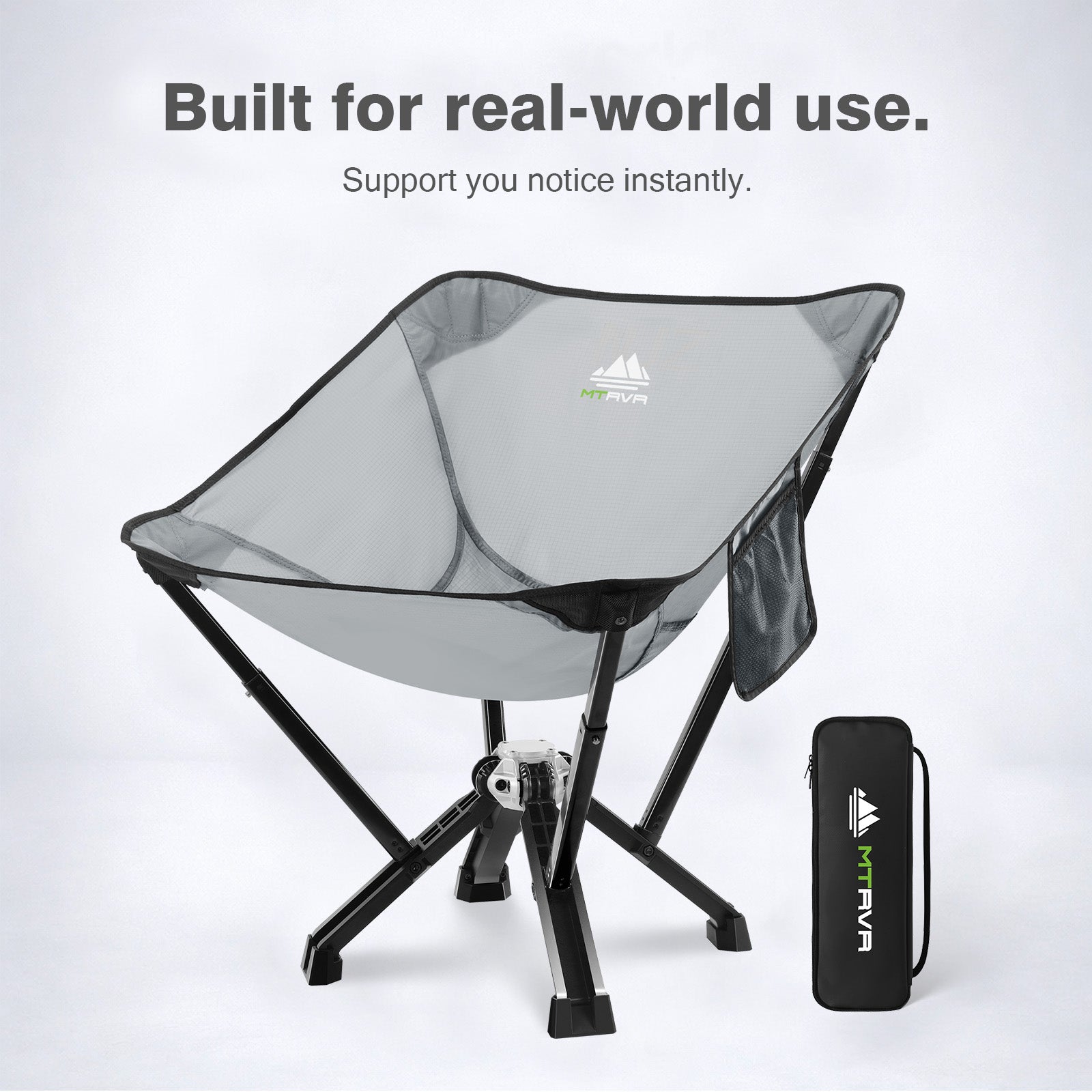 MTRVR Classic Camping Chair A - Heavy Duty Folding Chair 450 lbs Capacity