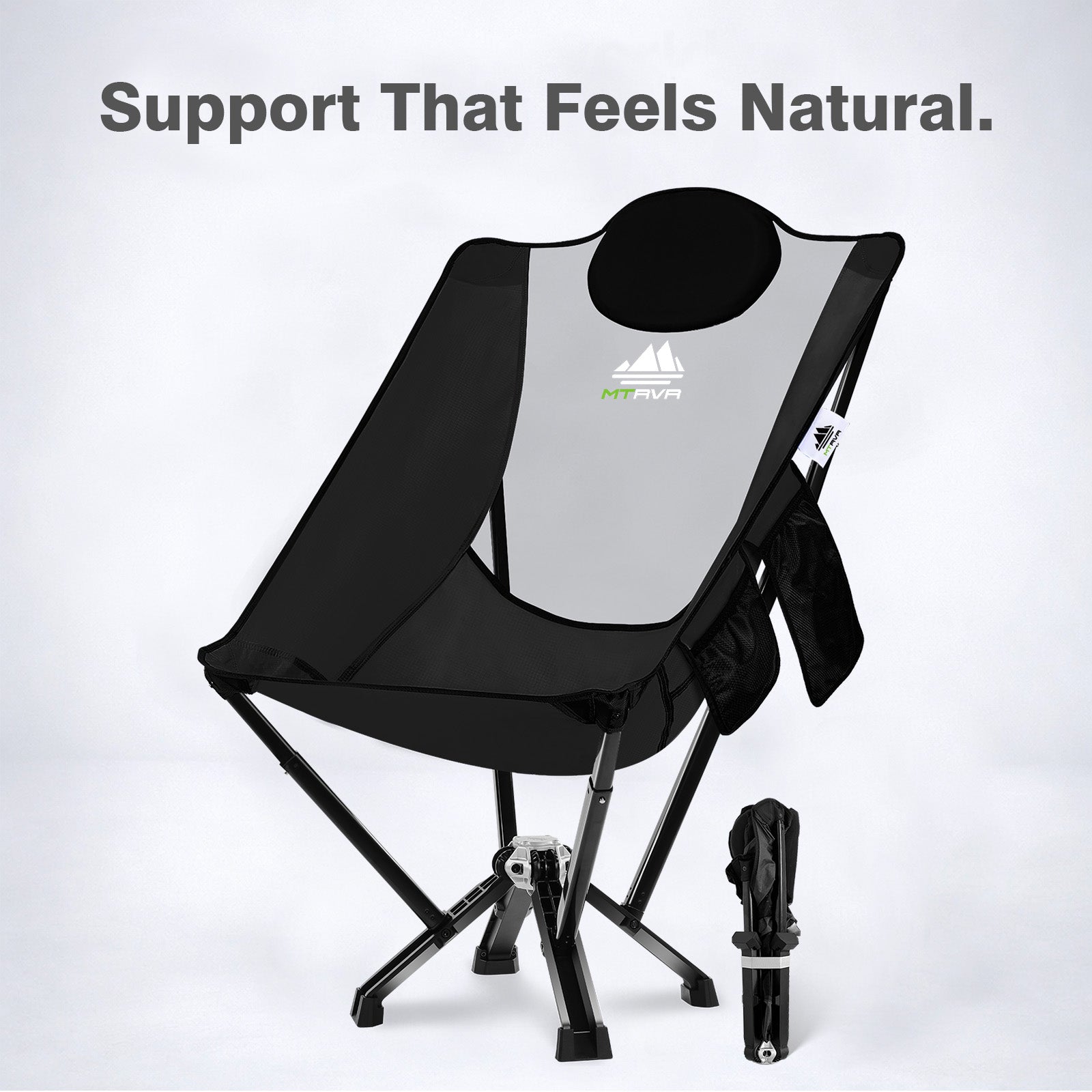 MTRVR High Back Camping Chair D - Heavy Duty Oversized Chair 450 lbs