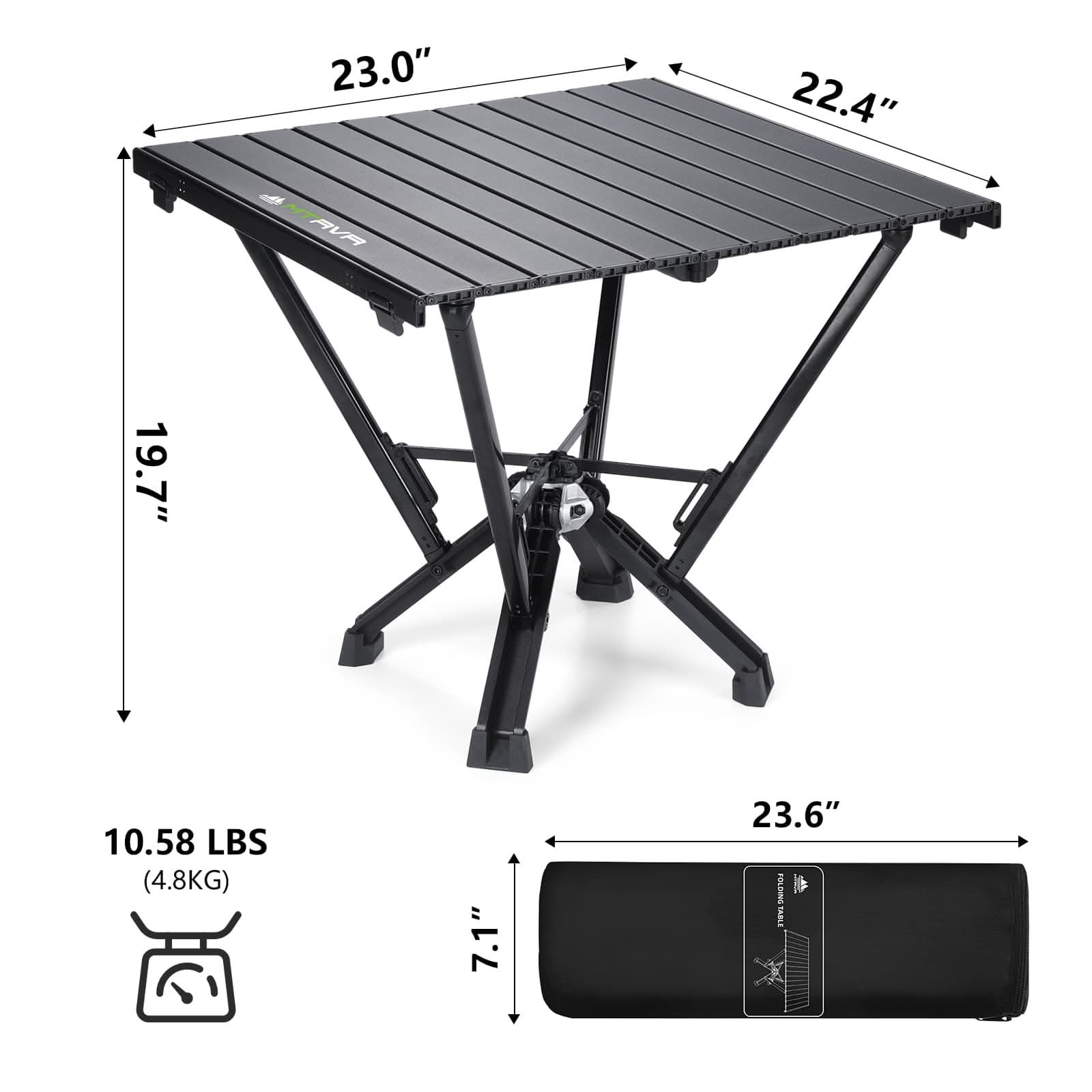 MTRVR Foldable Table Outdoor Tent Table aluminum Camping Table