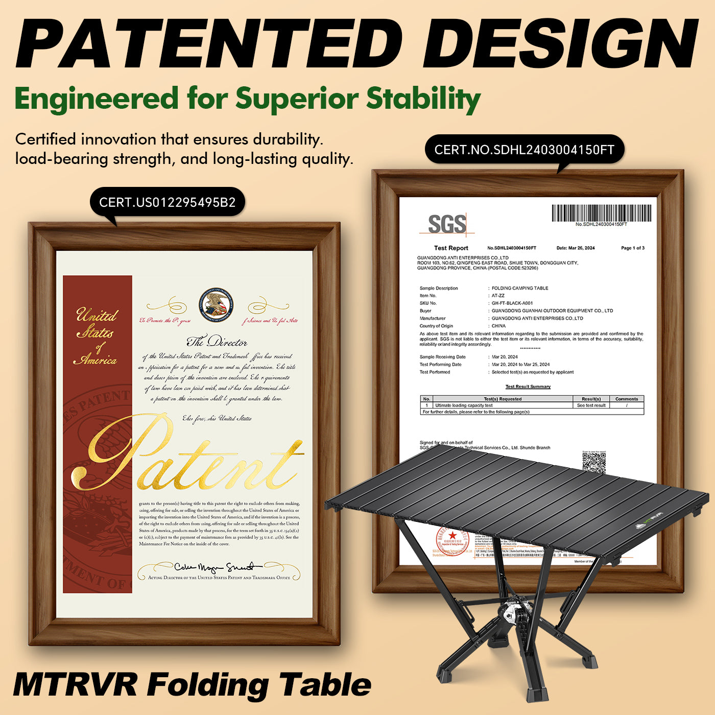 MTRVR Long Folding Table