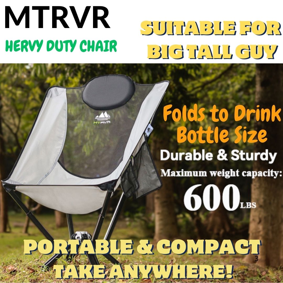 For American camping enthusiasts, the MTRVR chair is a game-changer.