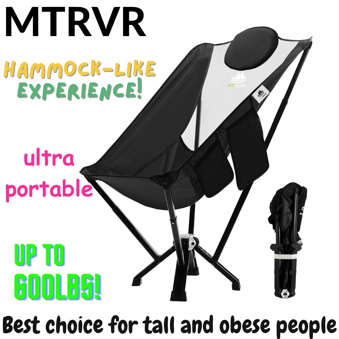 MTRVR Folding Chair: The Ultimate Camping Chair for Heavy Duty Support and Portability