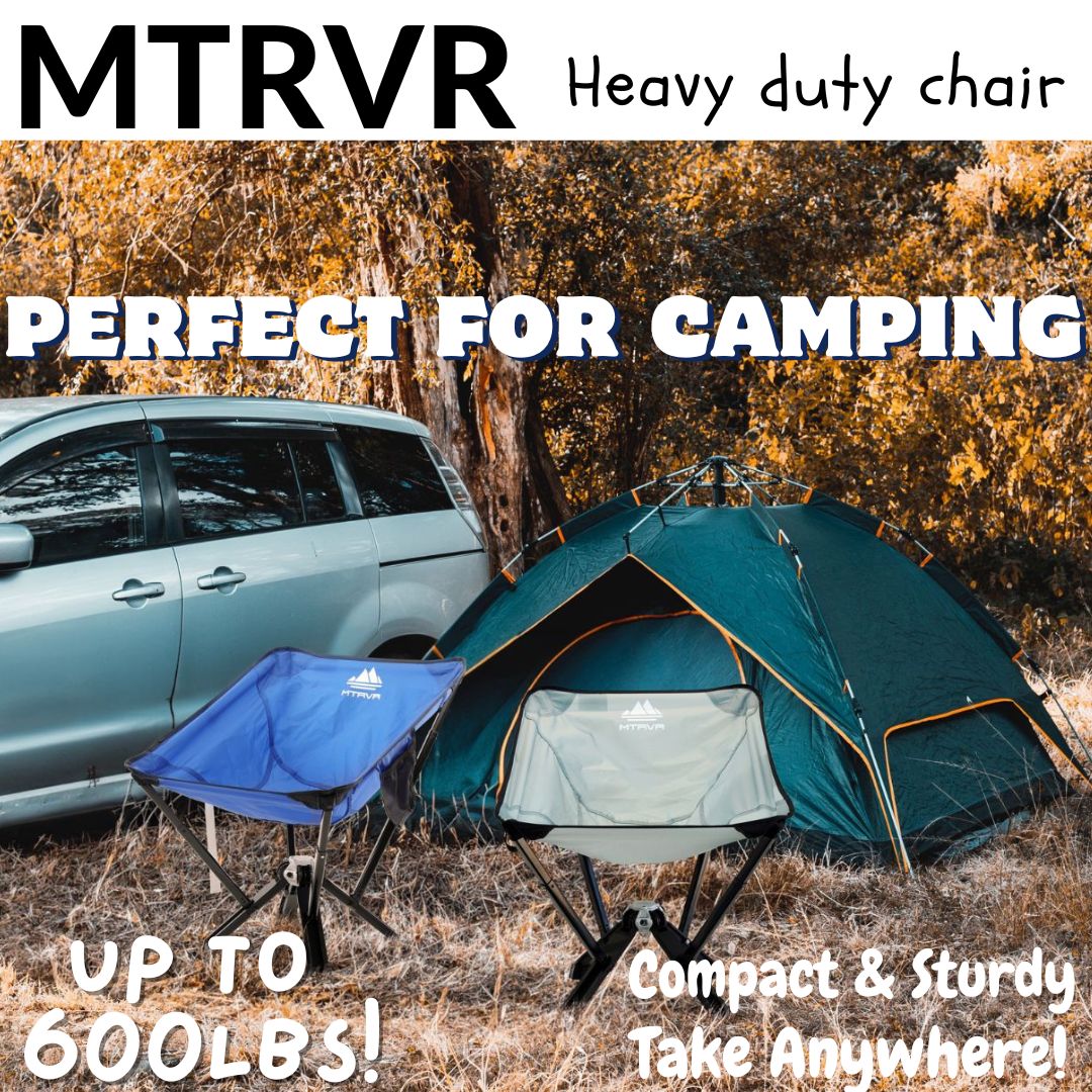 For all my fellow Americans who love to explore the outdoors, the MTRVR chair is a must-have addition to your adventure gear.