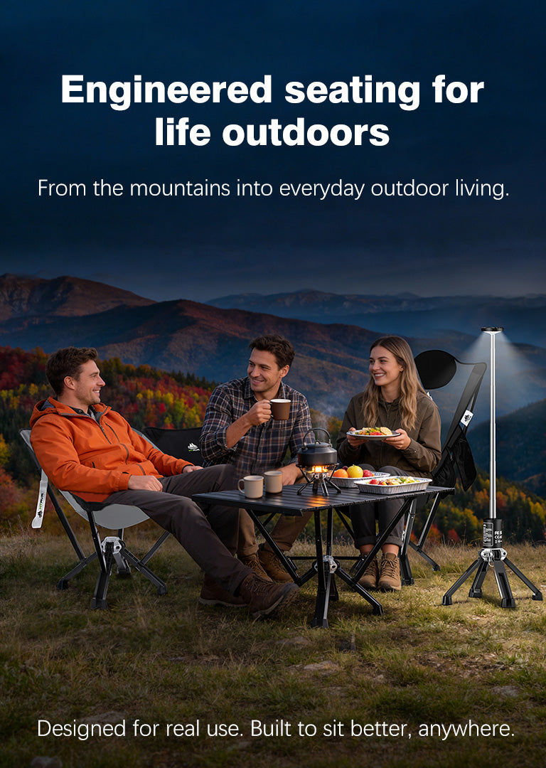 MTRVR Premium Folding Camping Chair for Heavy Big Guys