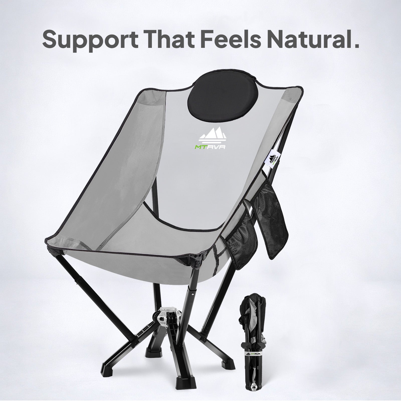 MTRVR High Back Camping Chair D - Heavy Duty Oversized Chair 450 lbs