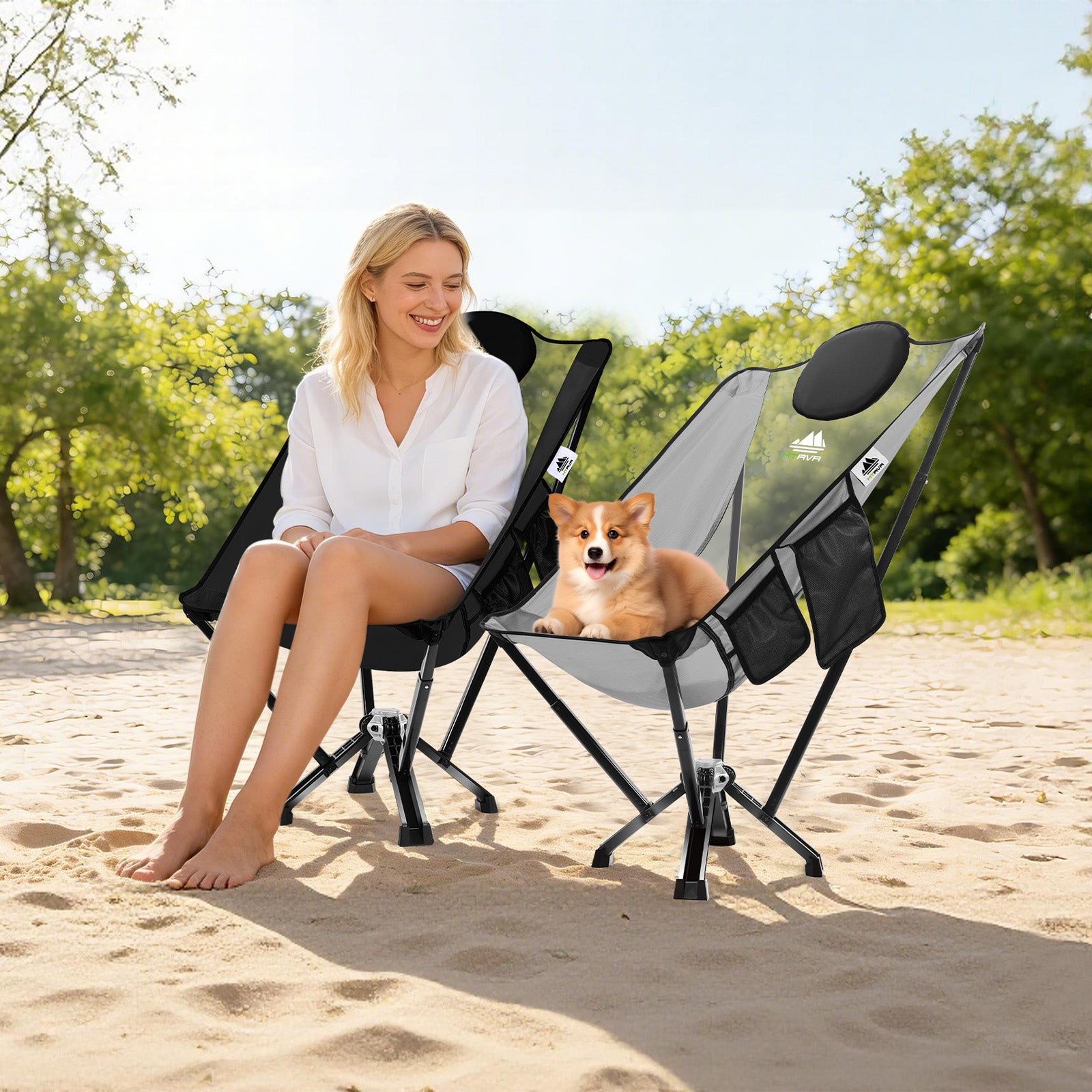 Big & Tall Camping Chair 450 lbs | MTRVR High Back Chair