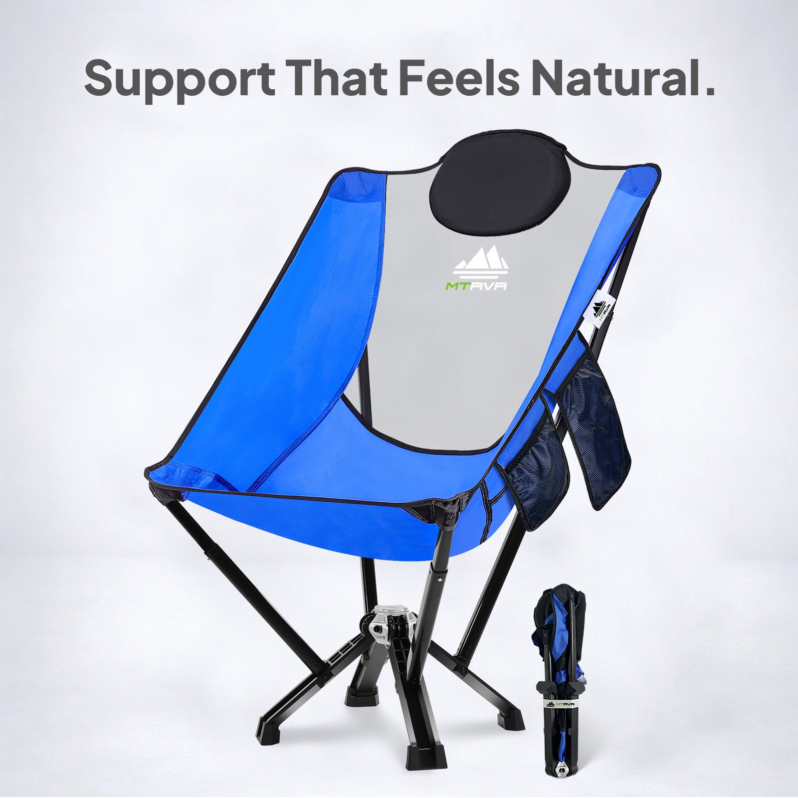 MTRVR High Back Camping Chair D - Heavy Duty Oversized Chair 450 lbs