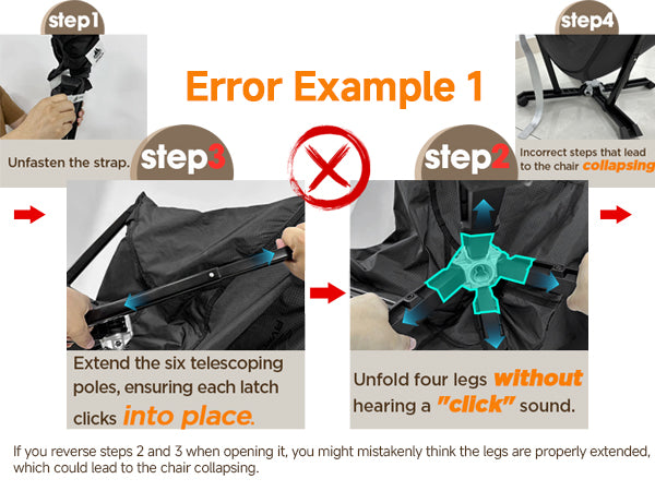 Error 1 portable camping chairs lounge chair indoor collapsible chairs portable camping chair