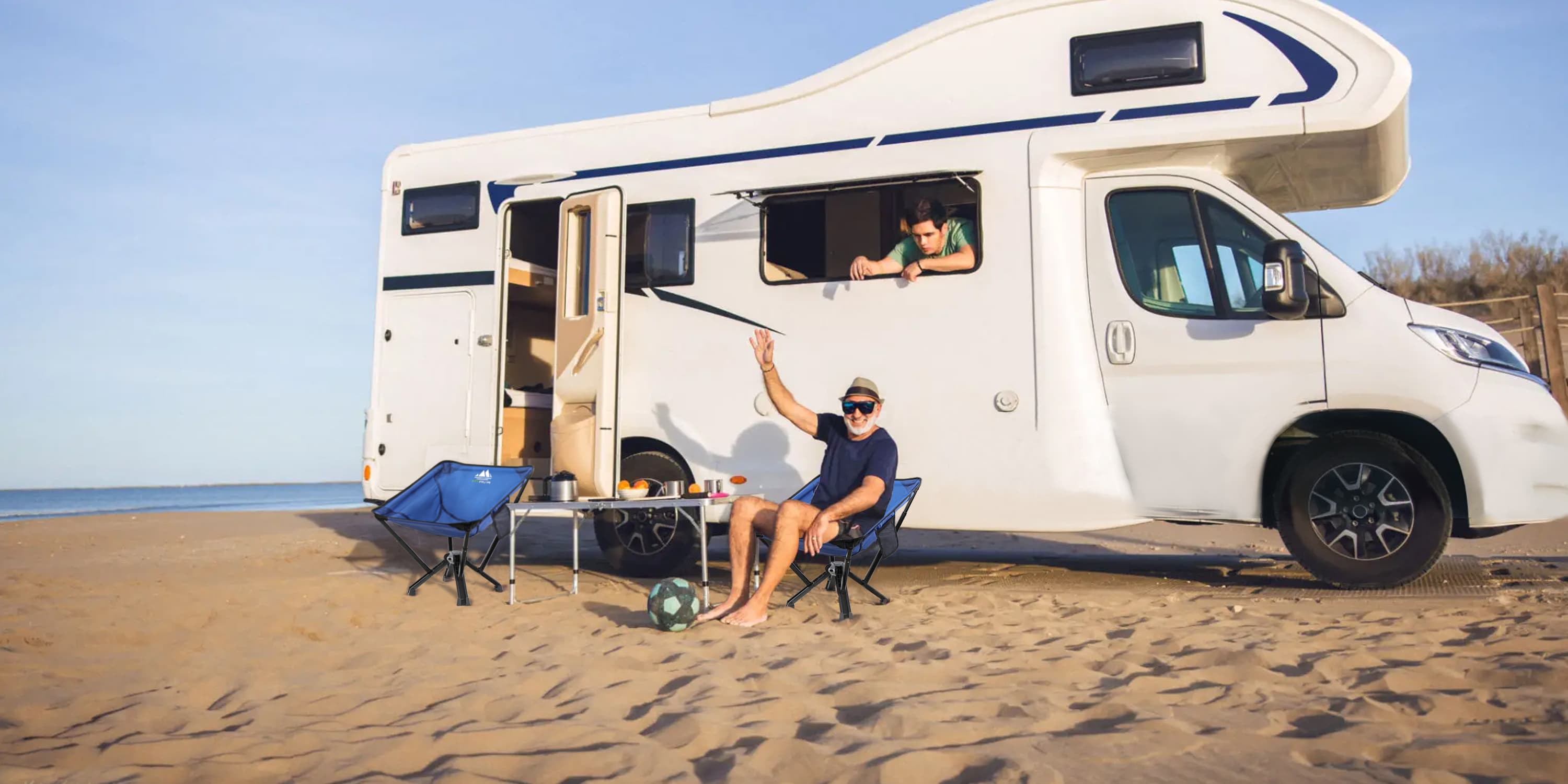 MTRVR Camping Chair for RV Car Traveling