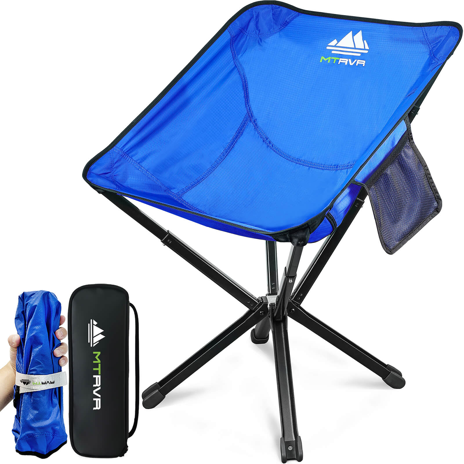 MTRVR Compact Foldable Backpack Chair for Camping with Storage Bag