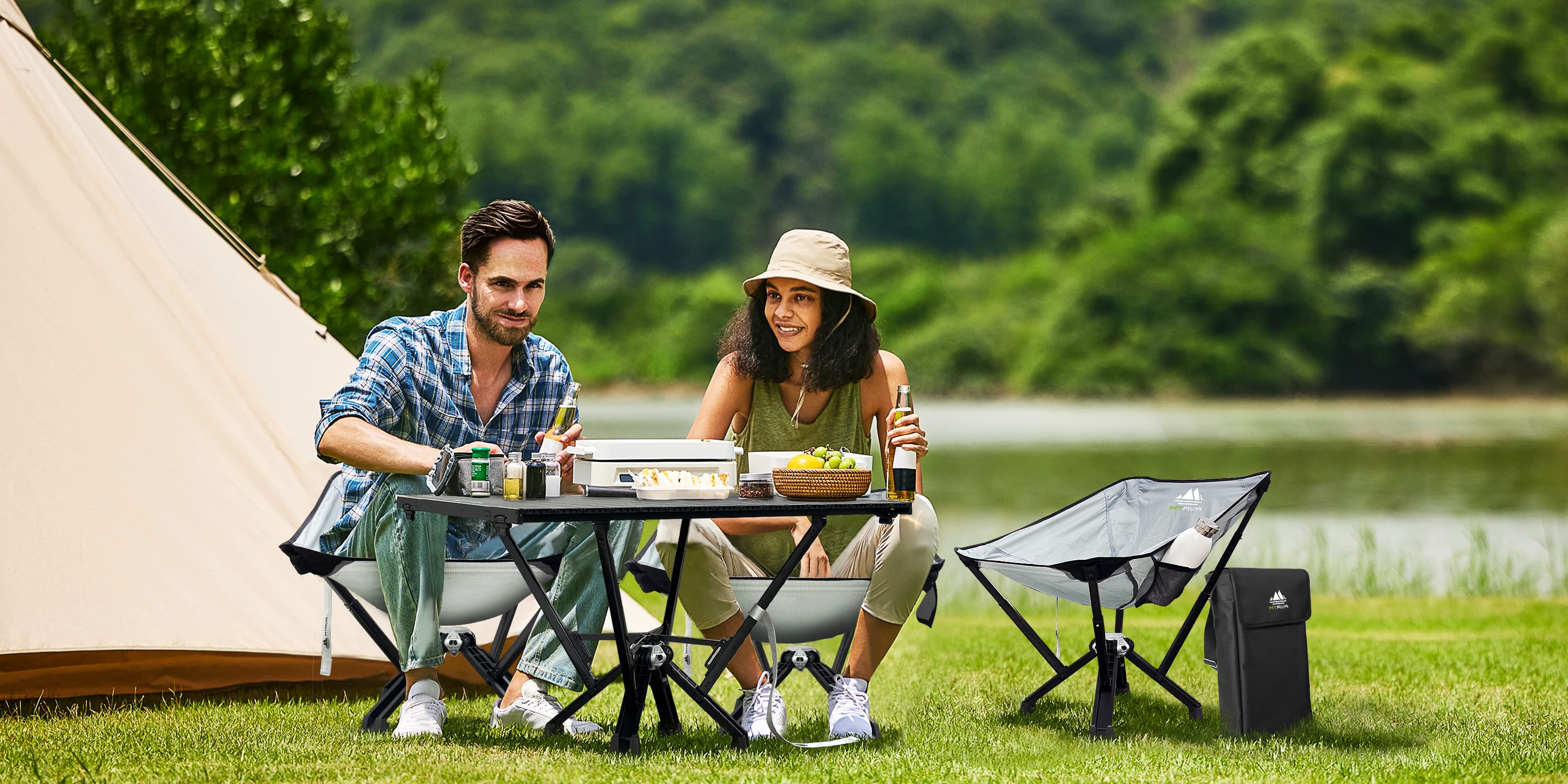 MTRVR Folding Chair for Outdoor Camping