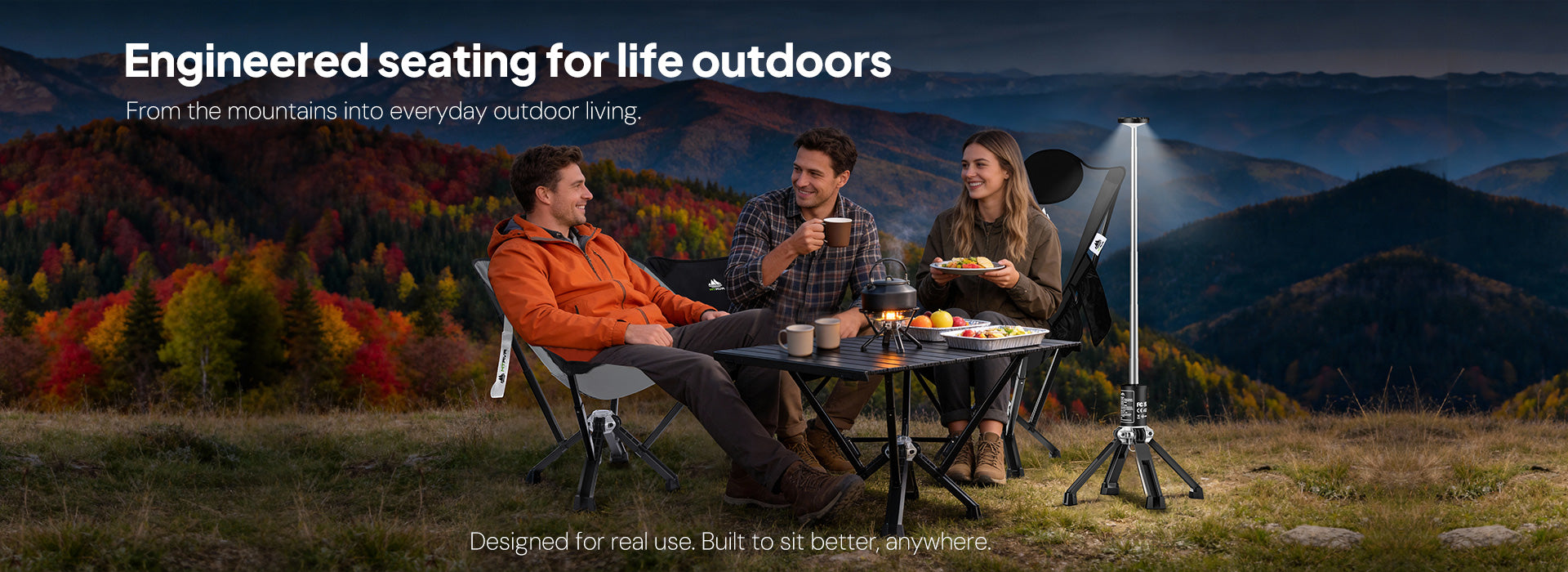 MTRVR Premium Folding Camping Chair for Heavy Big Guys